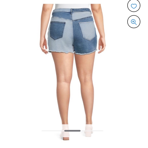 Madden NYC two tone denim shorts - Picture 2 of 4